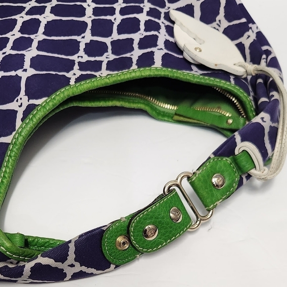 Kate Spade Canvas and Leather Trim Lobster Hobo Bag - Picture 9 of 12